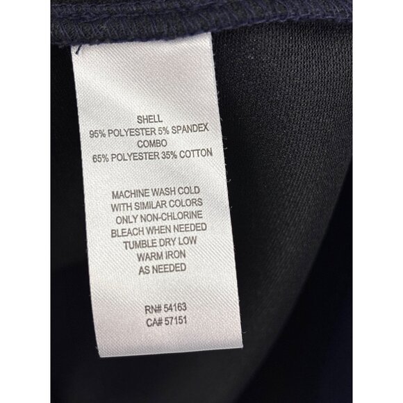 J. Howard Textured Gingham Tiered Bell Sleeve Dress Navy Size 16 - Picture 5 of 8